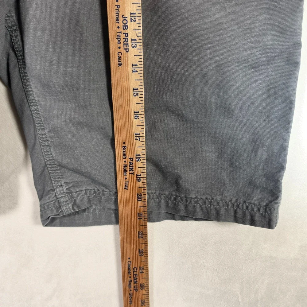 Carhartt Carpenter Shorts Mens 34 Gray Relaxed Fit Canvas Workwear Utility